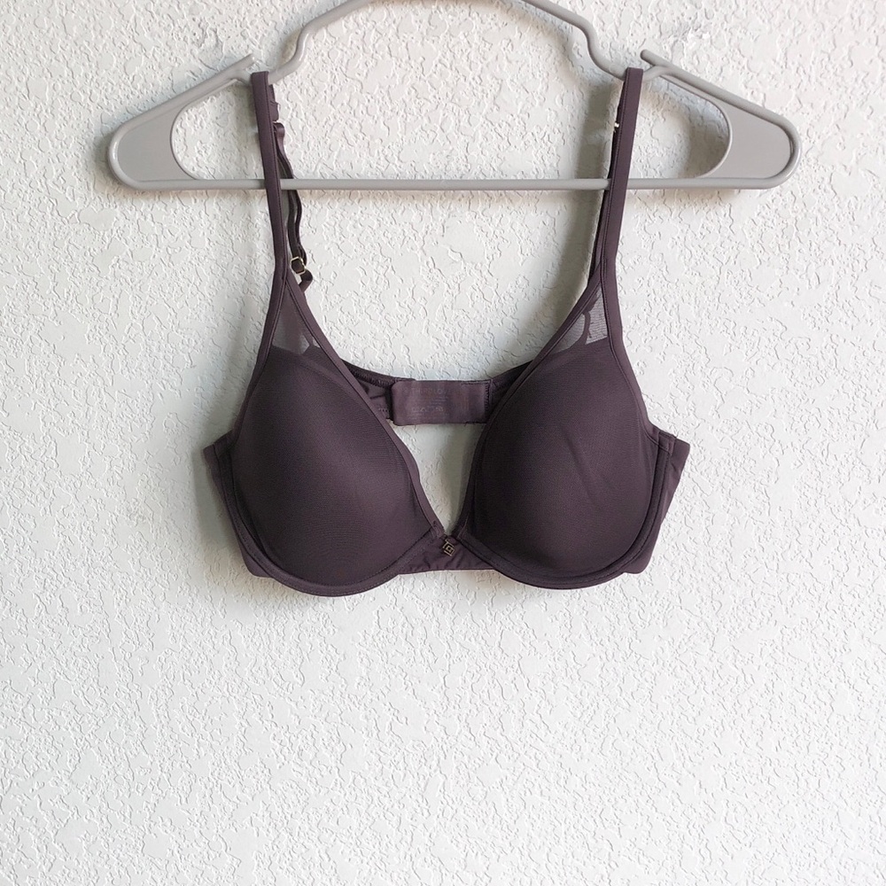 Thirdlove 24/7 Classic Uplift Bra Purple Mesh Underwire Pushup 34C